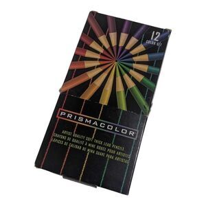 Prismacolor Colored Pencils 12 Color Set. Soft Thick Lead Excellent